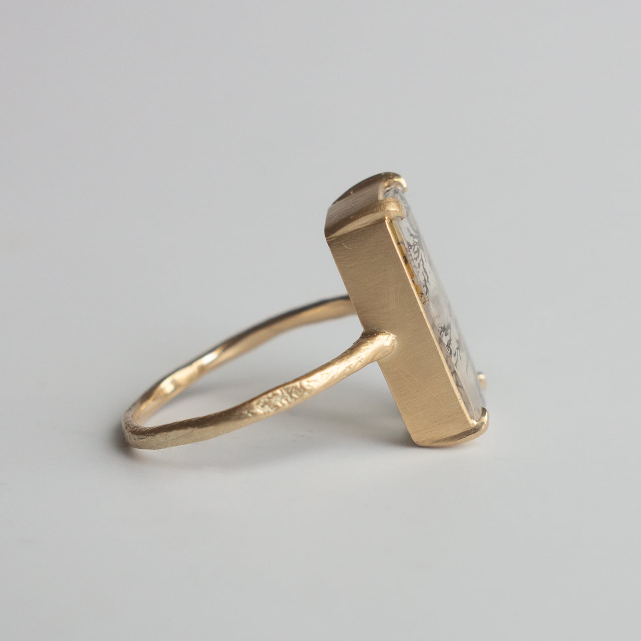 Rock Ring ーデンドリティッククォーツ | Kumiko Taya jewelry