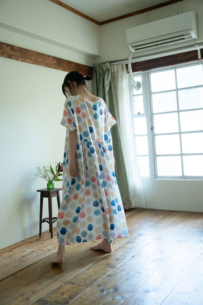 カラフル水玉ワンピ