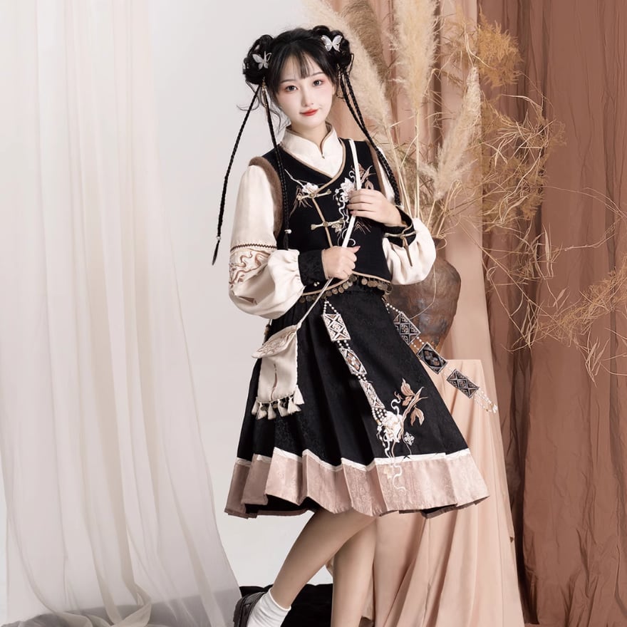 ロリータファッション通販 SEASONZ 華ロリ 中華ロリータ セットアップ 4点セット ベスト シャツ スカート ポシェット ガーリー 甘め ロマンティック ゆめかわ ロリータファッション lolita | ロリータファッション通販 SEASONZ powered by BASE ロリータファッション通販 SEASONZ 華ロリ 中華ロリータ セットアップ 4点セット ベスト シャツ スカート ポシェット ガーリー 甘め ロマンティック ゆめかわ ロリータファッション lolita | ロリータファッション通販 SEASONZ powered by BASE