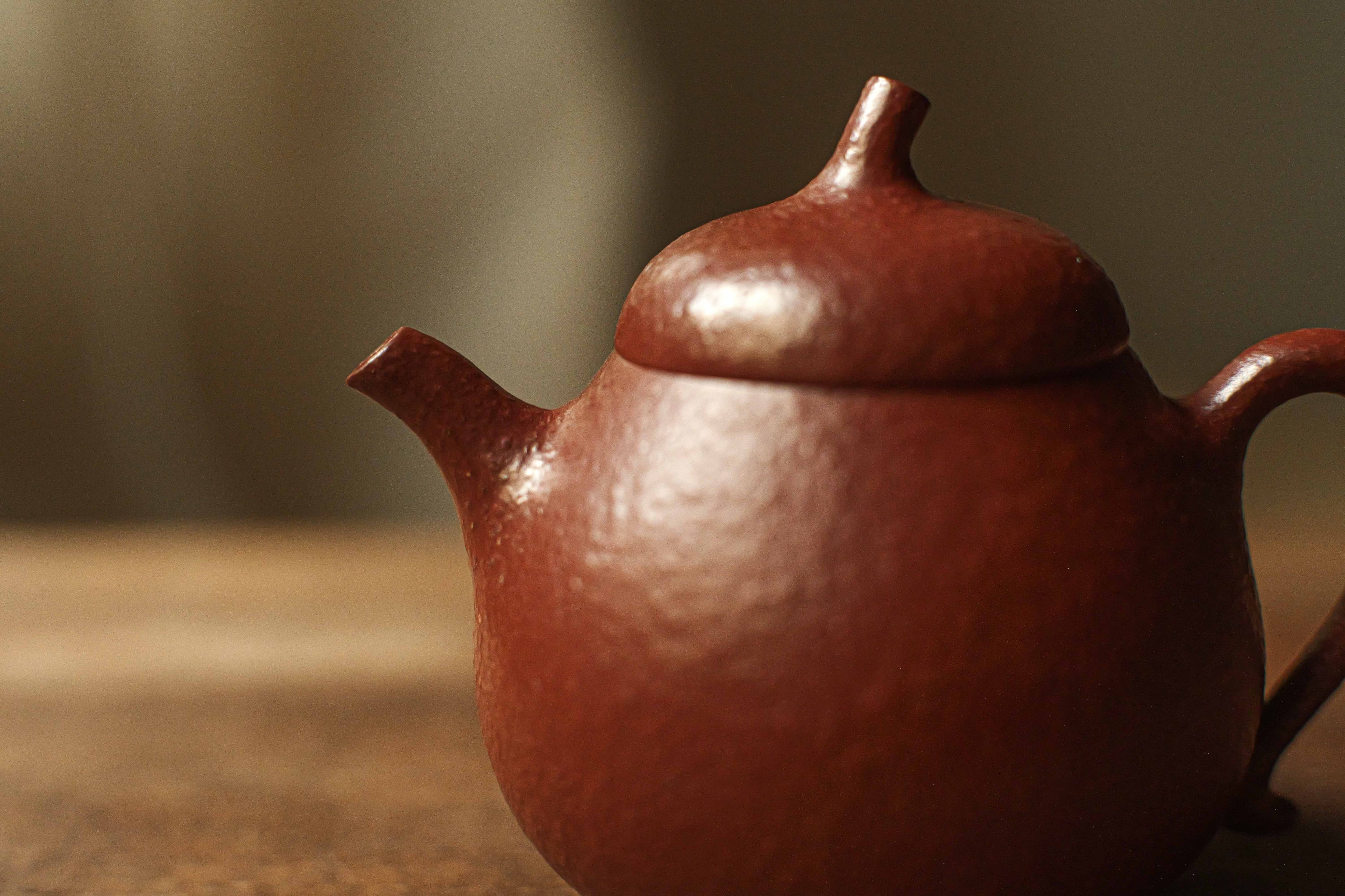 中国　紫砂　朱泥　内白釉　瓜形碗　煎茶器五客　V　R6674E 中国 紫砂 朱泥 内白釉 瓜形碗 煎茶器五客 V R6674E 中国 紫砂 朱泥 内