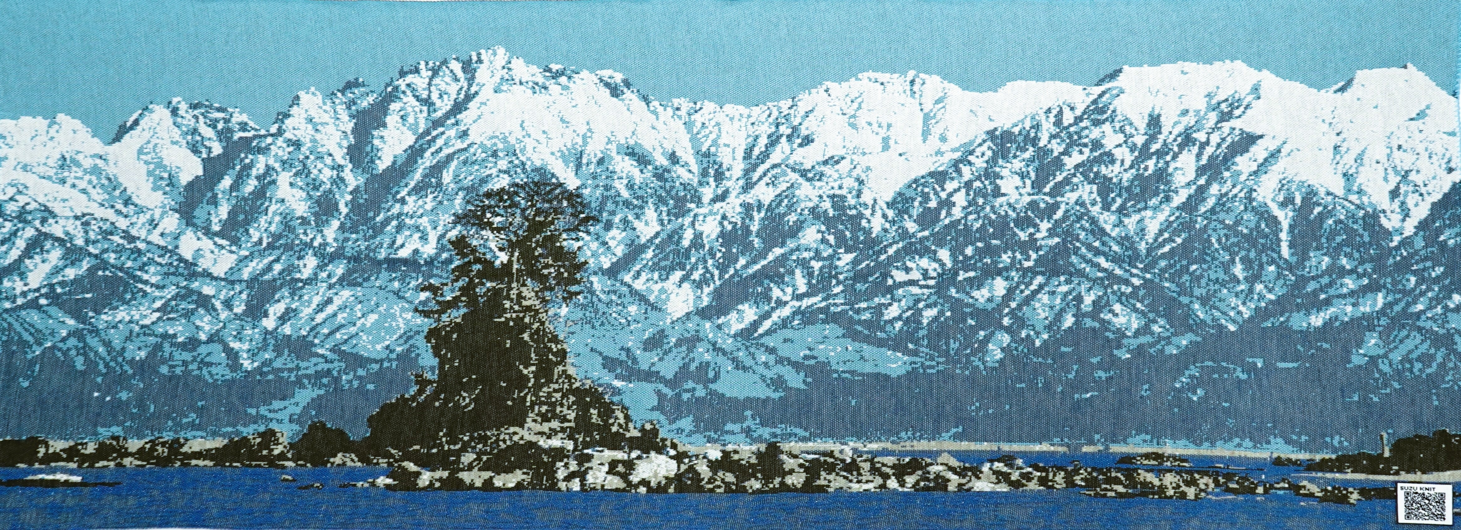 フォトブランケット【雨晴海岸から望む立山連峰】190cm×70cm