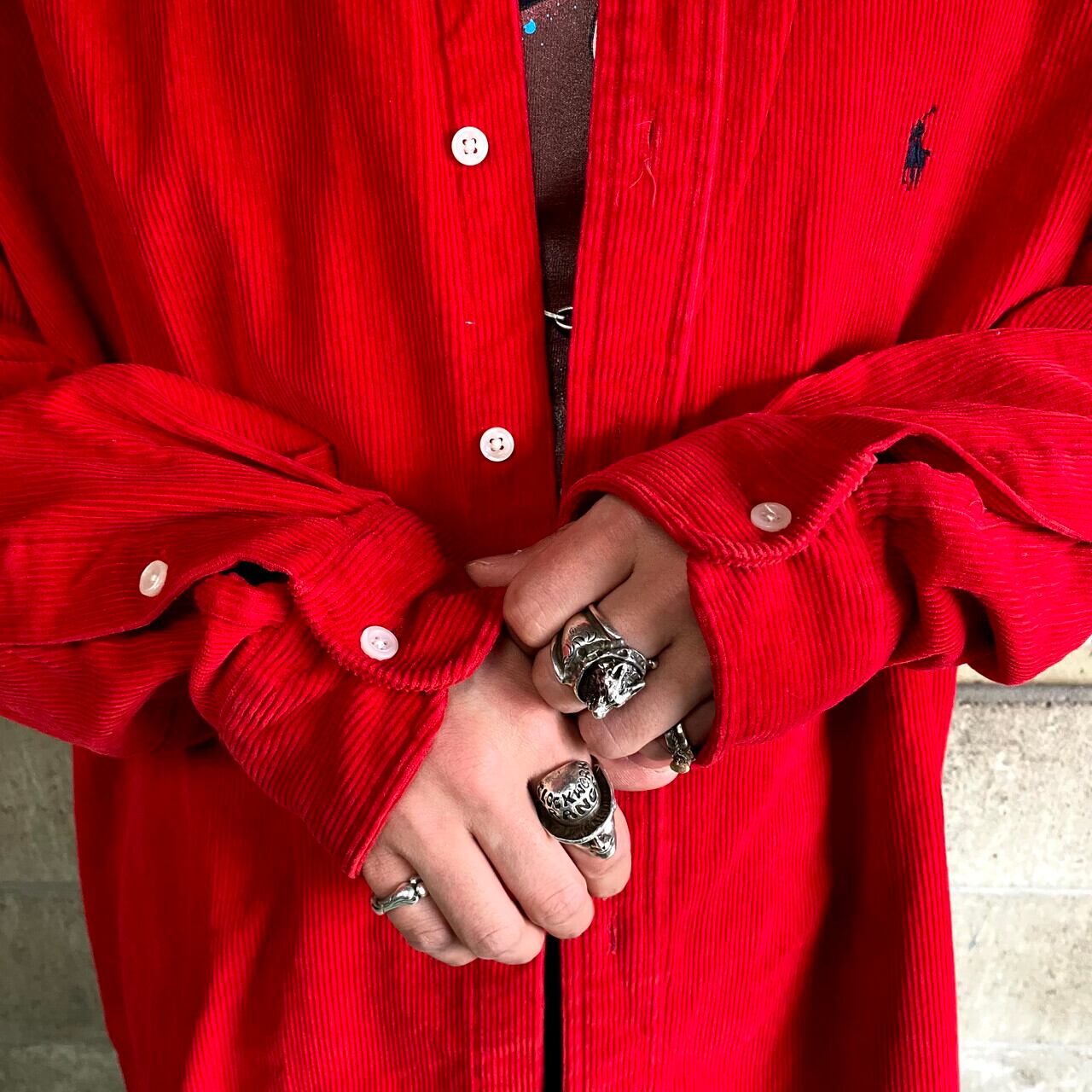 Ralph Lauren ラルフローレン 長袖 太畝 コーデュロイシャツ メンズXL