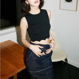 ウェーブデザインノースリーブ 21732