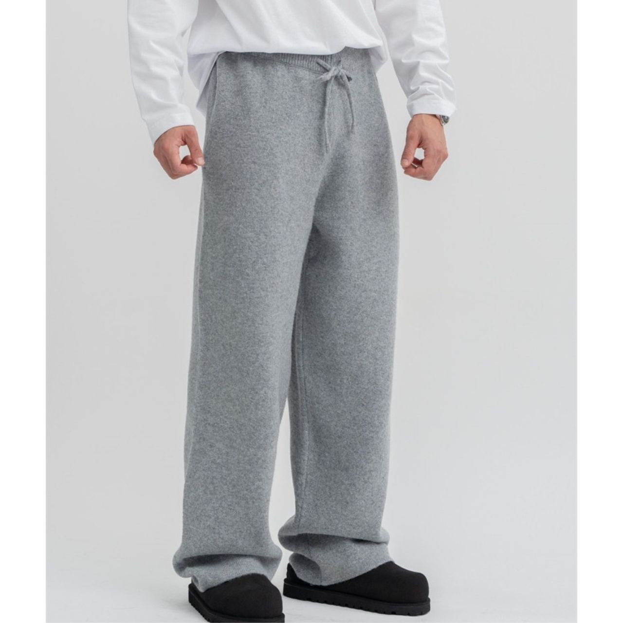 ベーシックニットストレートパンツ（別売りでセットアップのパーカーあり）　1154