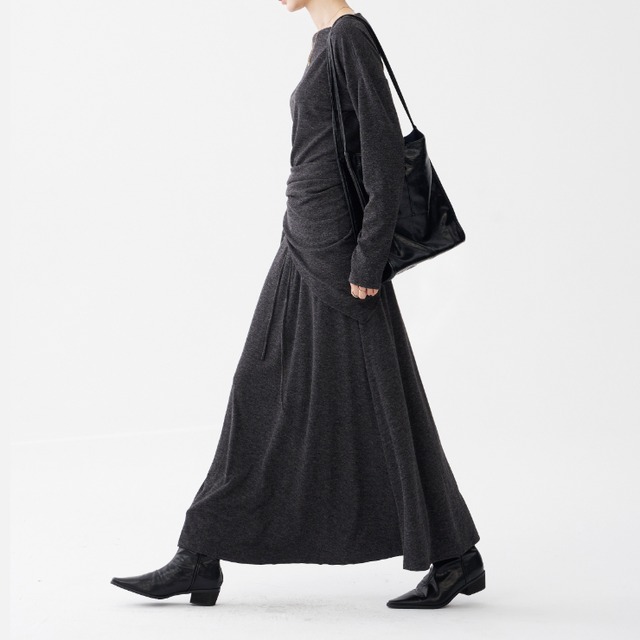 リラックス グレー ニット 3ピース セットアップ　G1212