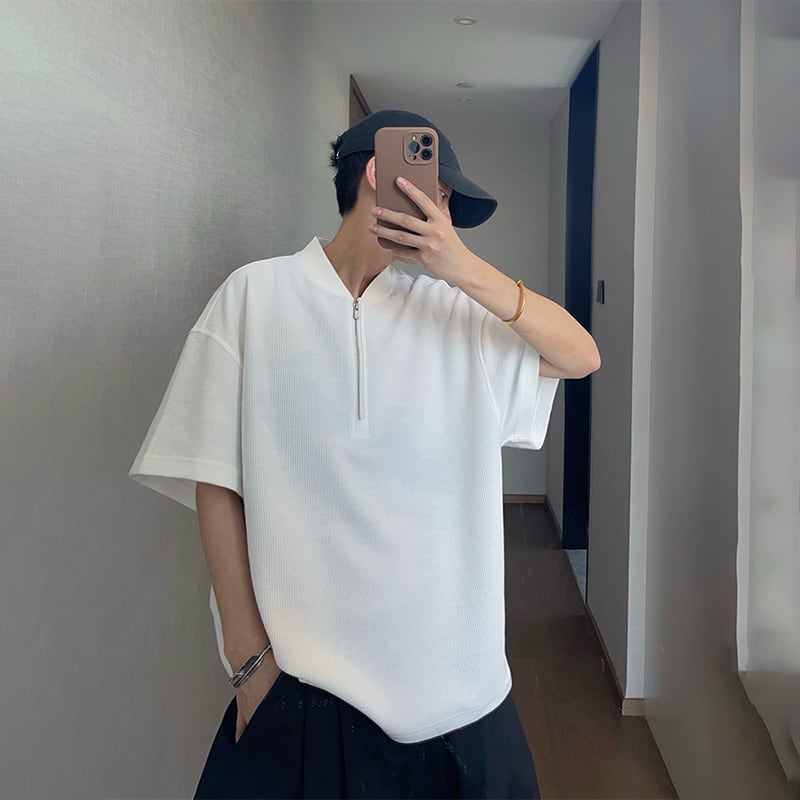 【新品】デマルキ ジップアップ 定価：27,500円 半袖ホワイト XLサイズ nex24-y01-z-01.jpg?fitin=720:720