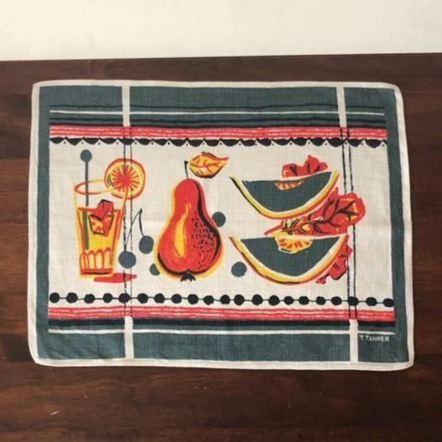 SWEDEN EMBROIDERY GREYSH BLUE SMALL MAT