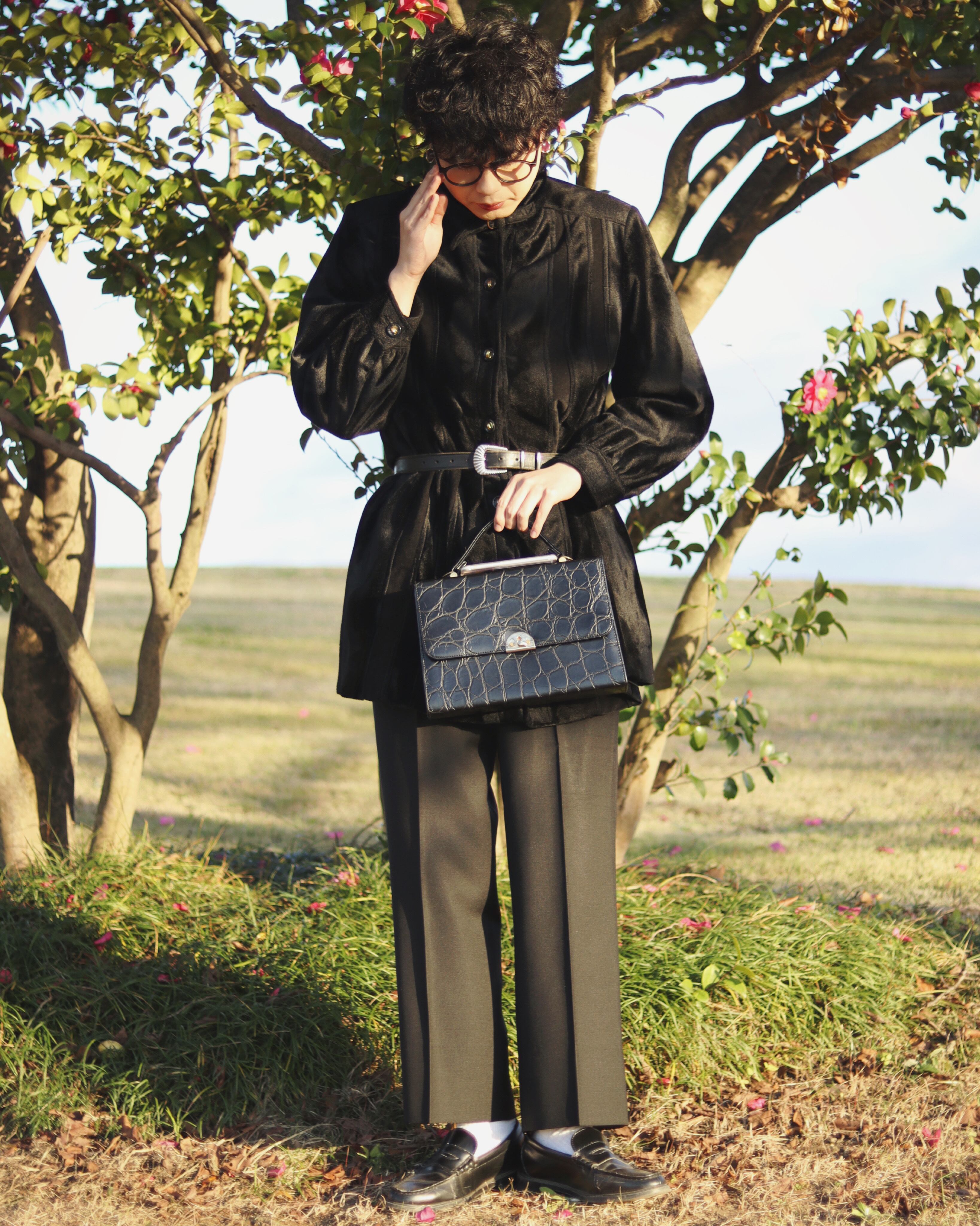 JAPAN vintage black slacks【YouTube着用】