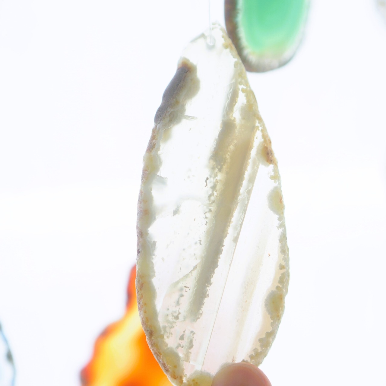 Apple Pie - アゲートヒーリングチャイム / Agate Sun Catcher Wind Chime 140