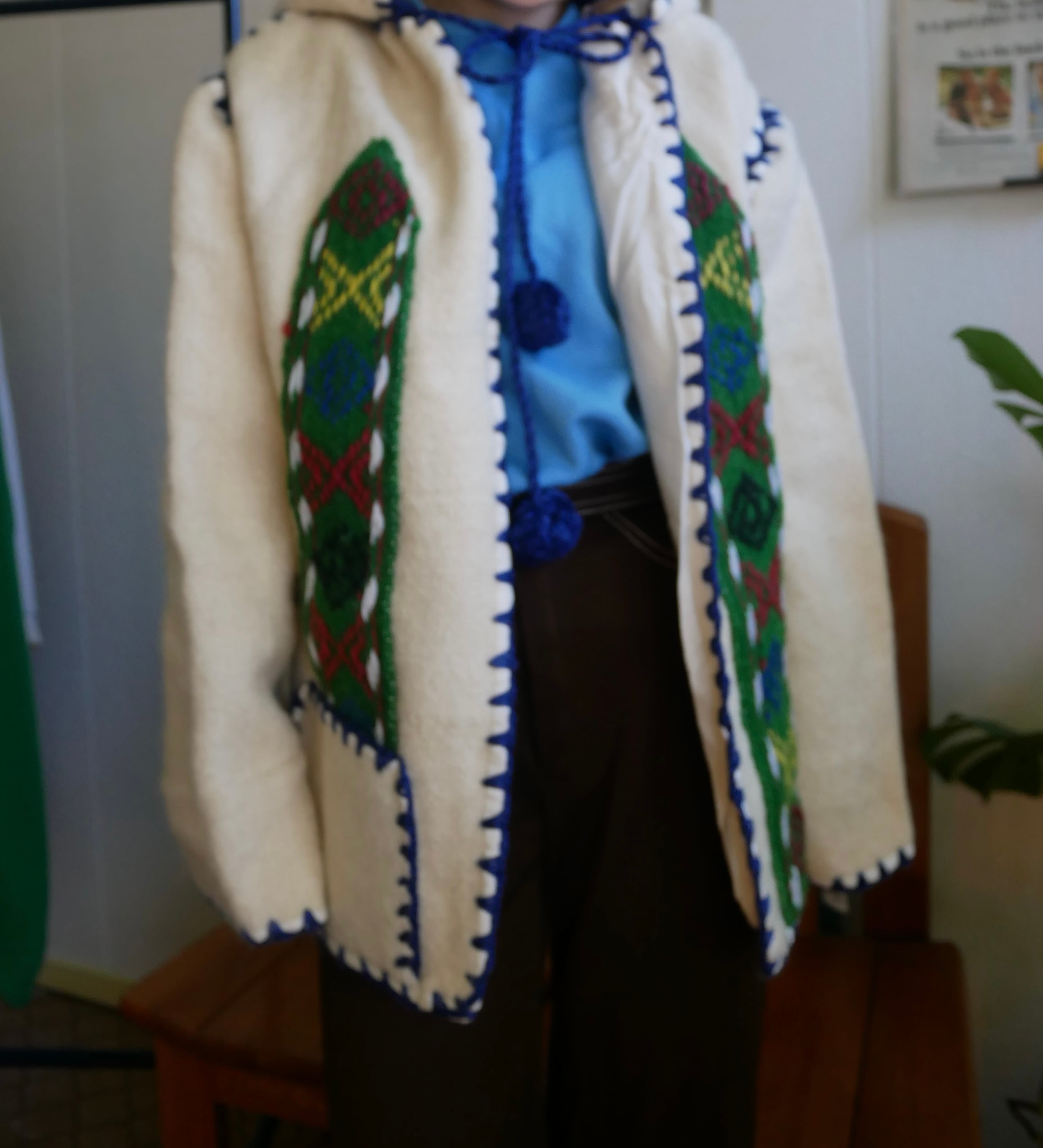 EURO vintage ponpon knit jacket