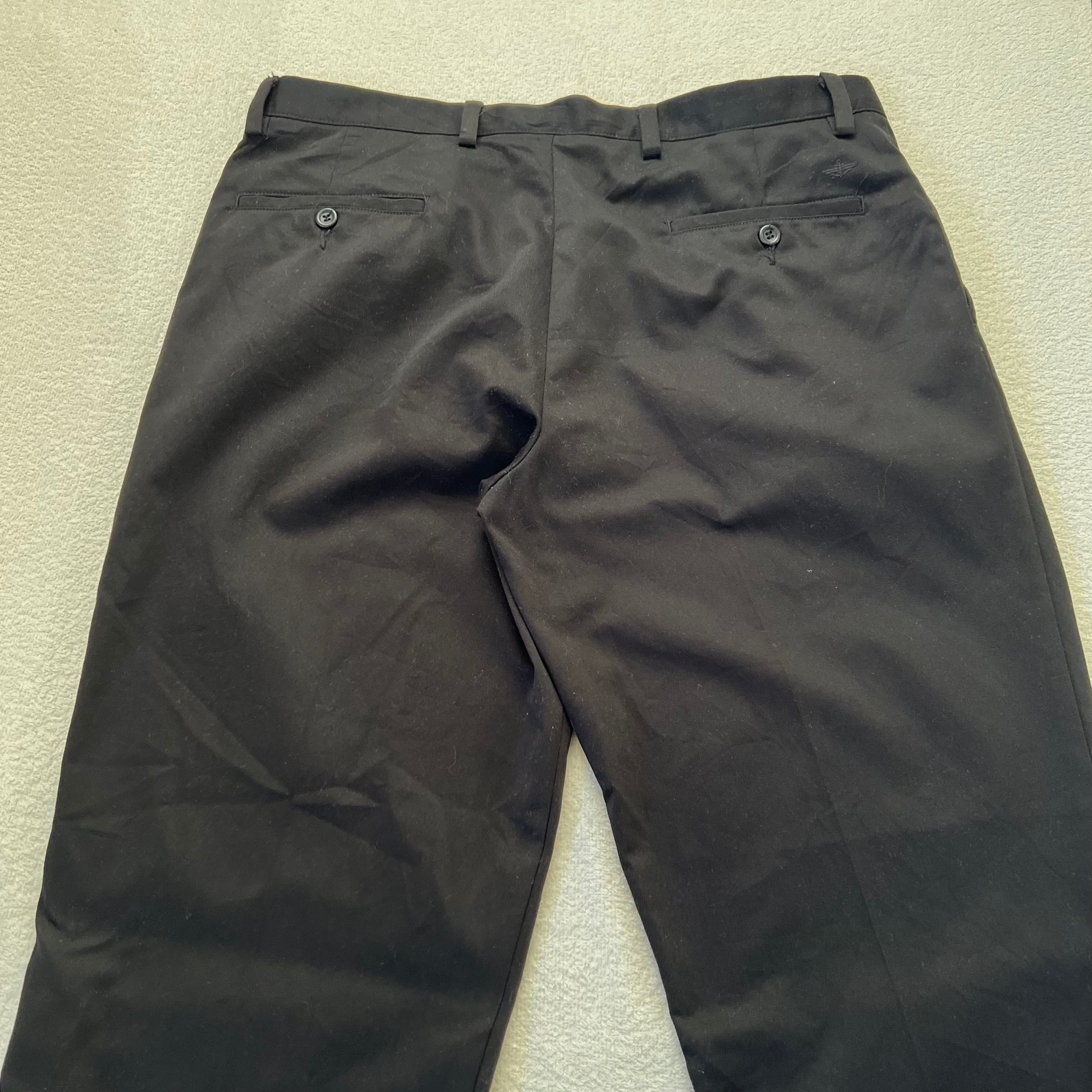 DOCKERS ドッカーズ チノパン スラックス パンツ W36 ブラック 黒
