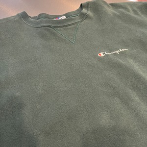 ⊕⊕ 1990'S CHAMPION SWEAT SHIRT LOGO GREEN