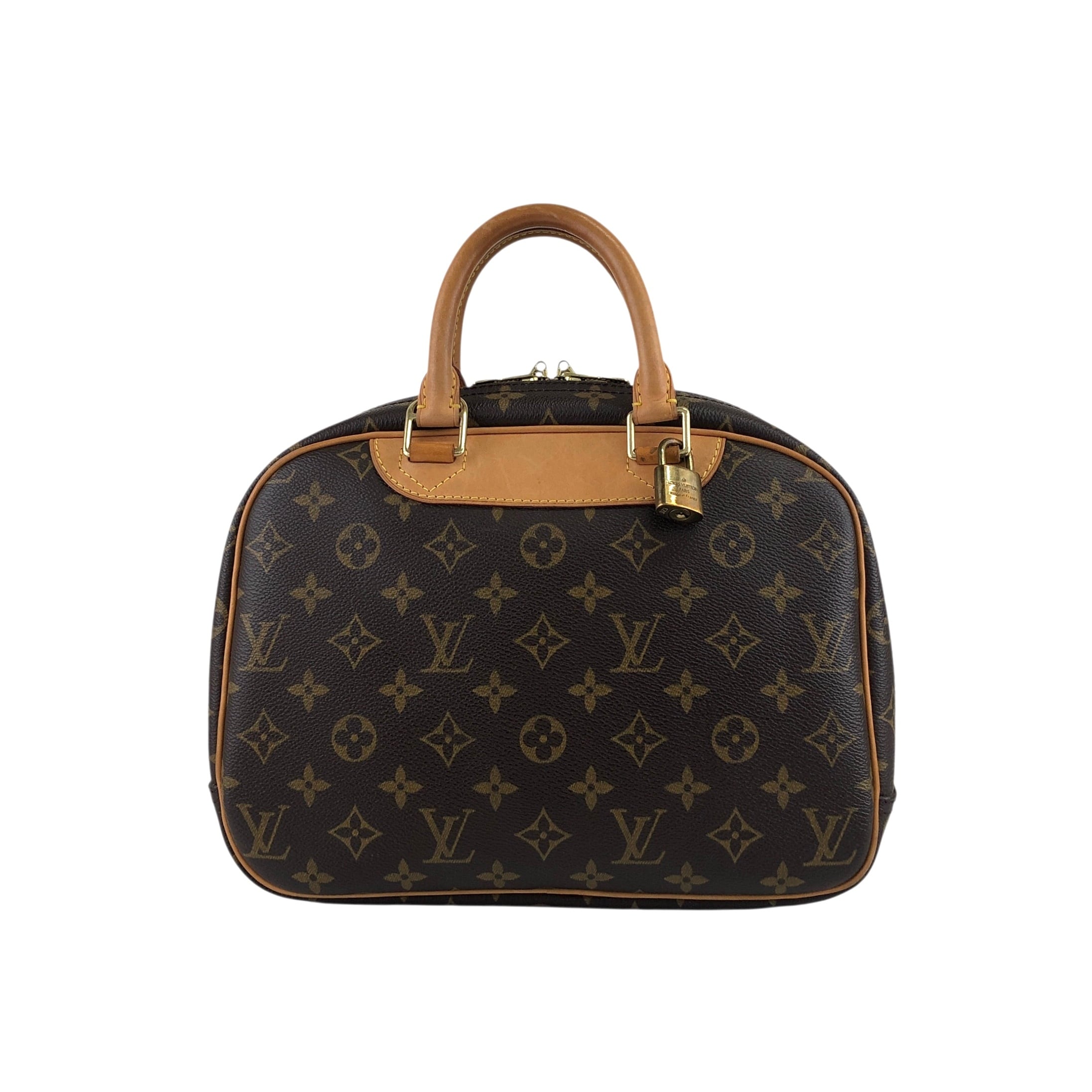 LOUIS VUITTON ルイヴィトン ハンドバッグ ブラウン PVC/レザー