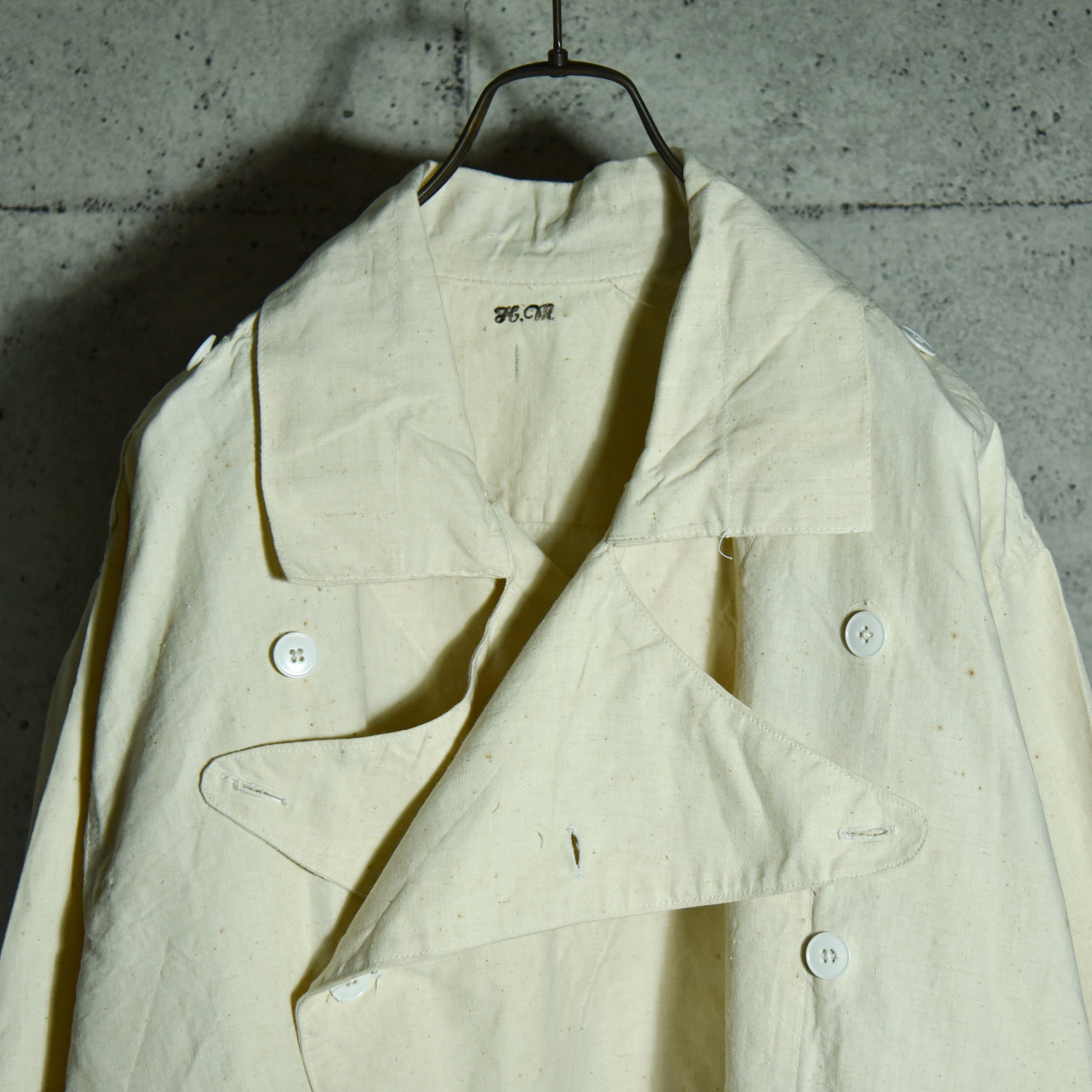 DEAD STOCK】1950s French Army Hospital Coat フランス軍ホスピタル