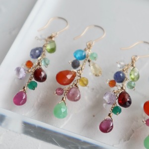 ［Earrins］colorful earings/14kgf