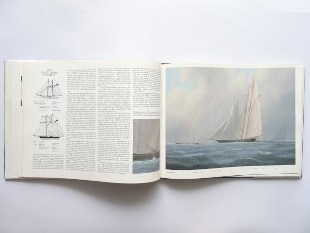 洋書◇アメリカズカップの画集 作品写真集 1851-1987 本 ヨット レース