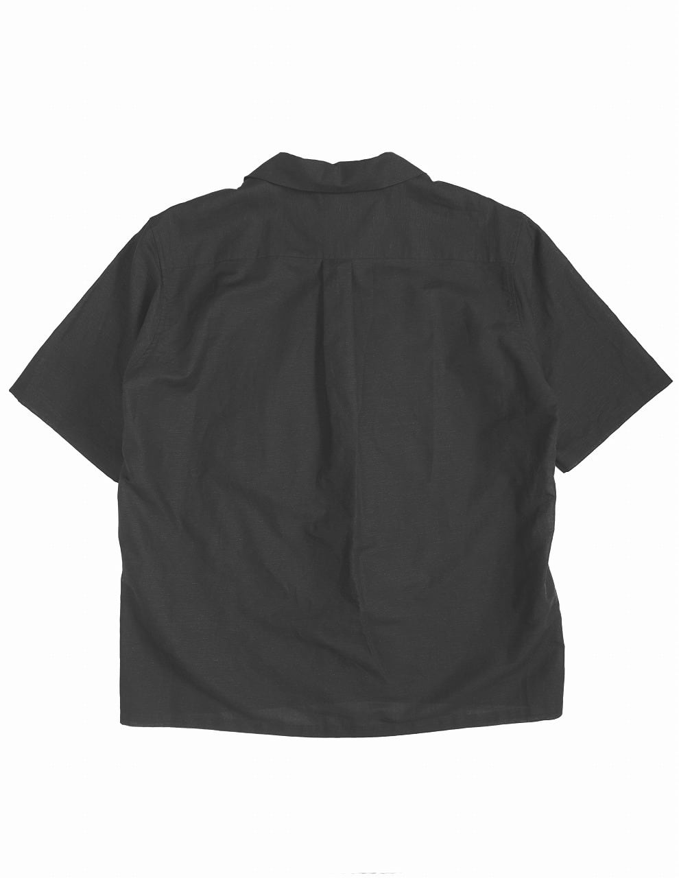 Cotton Linen Open Collar S/S Shirt