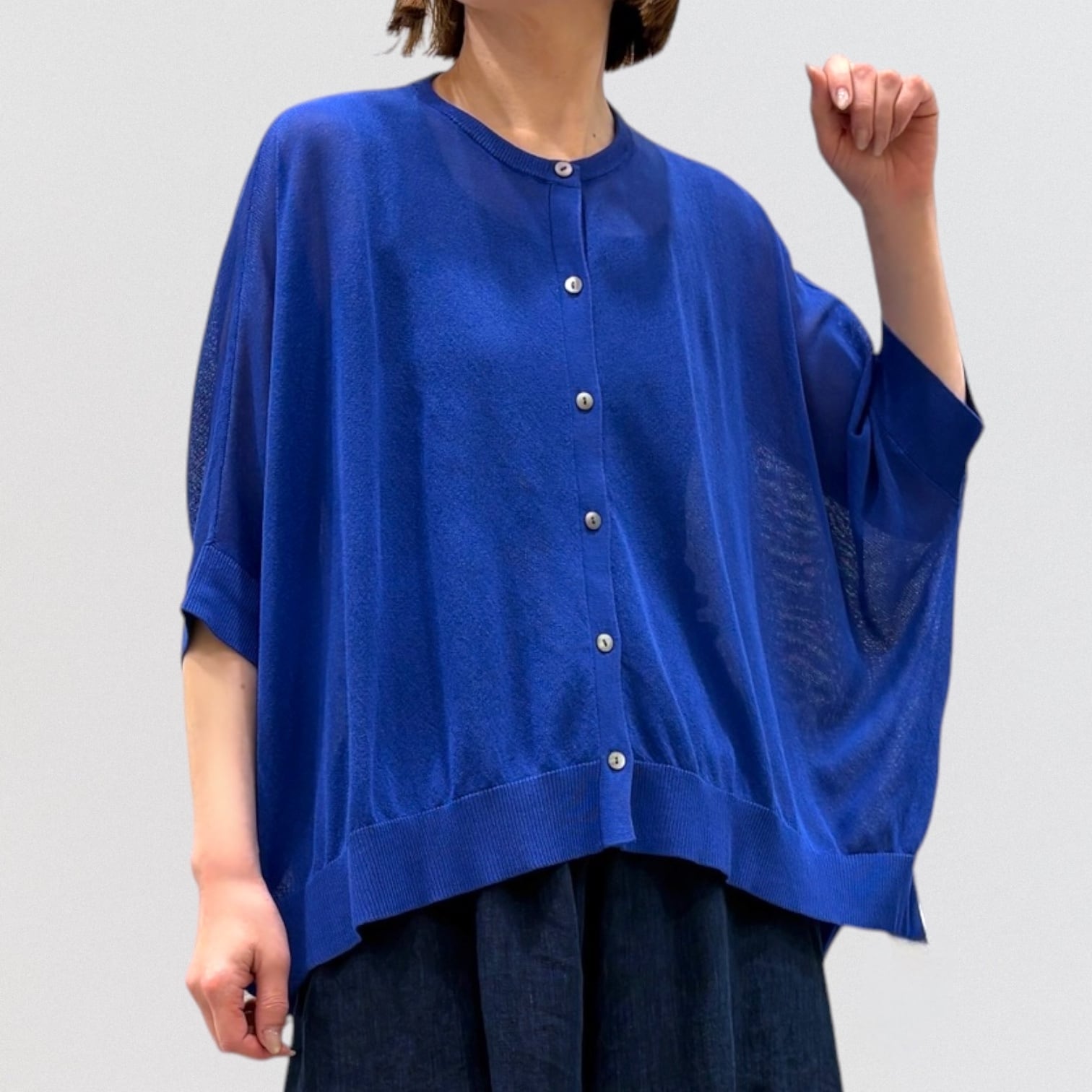 mizuiro ind high gauze wide cardigan | CoCo Cuore
