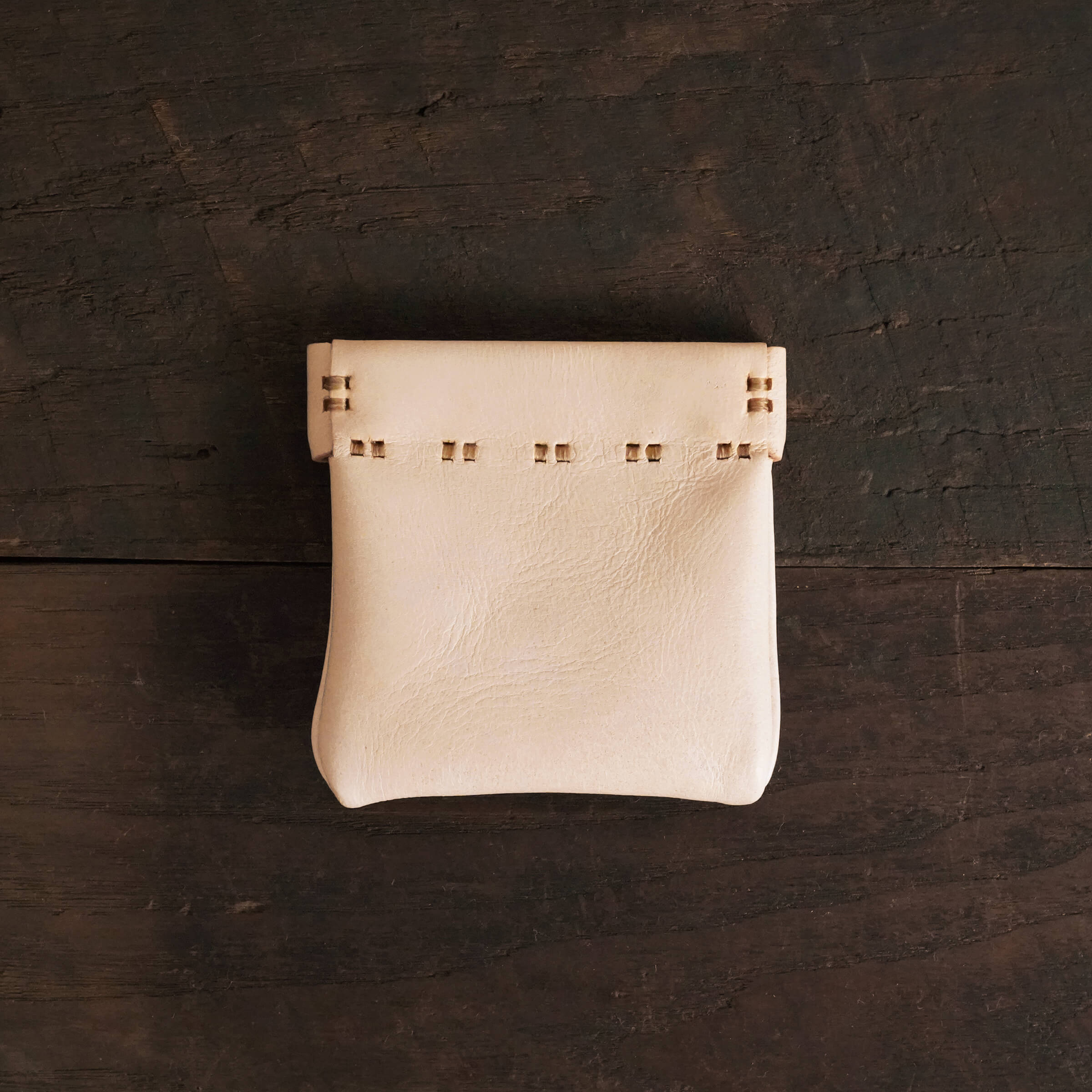 バネ口小銭入 小 鹿ヌメ革