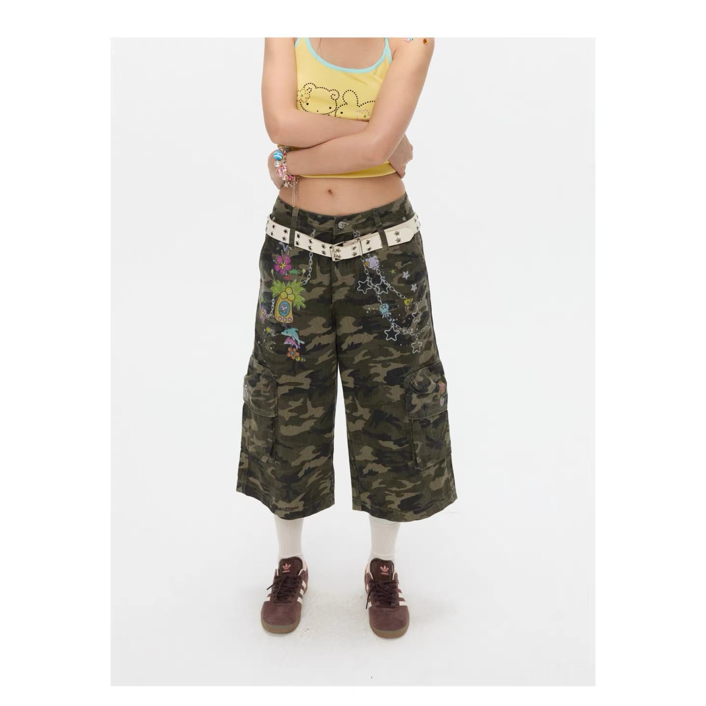 BETWEENAND] Retro Print Camouflage Pants | Pay ID