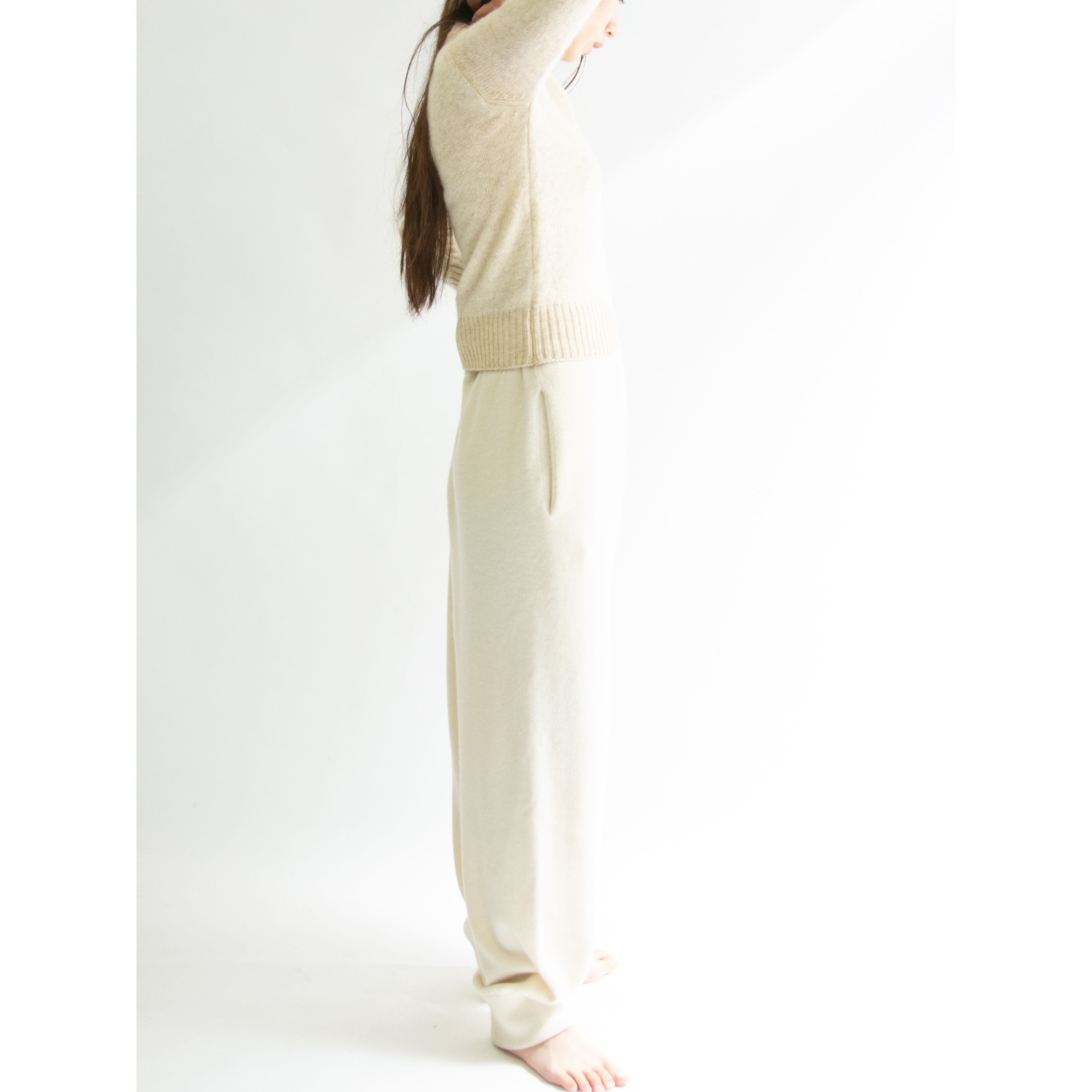【Floreal】100% wool v-neck compact sweater（Vネック ウールコンパクトセーター ニットプルオーバー ）12c