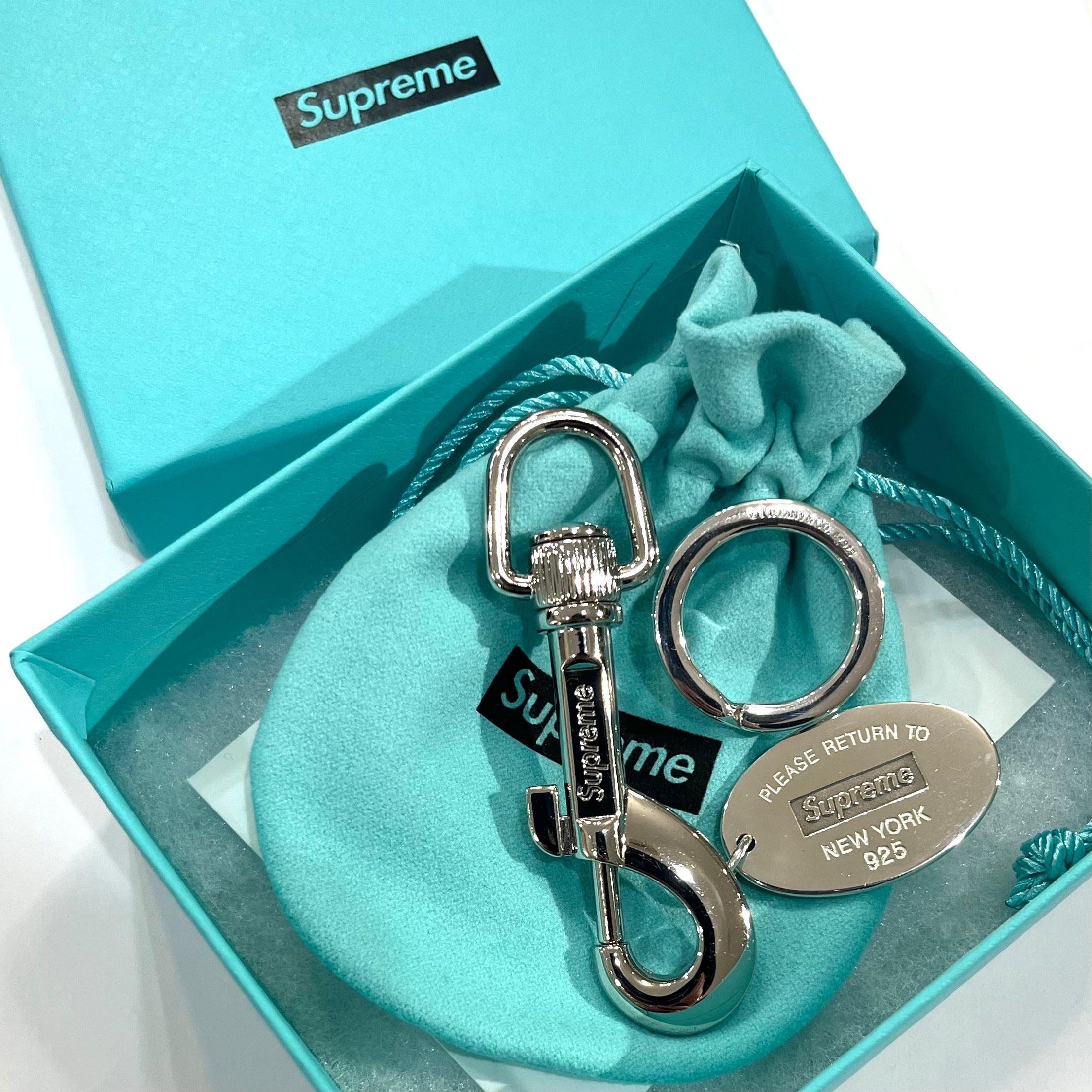 Supreme Tiffany & Co.  オーバルタグキーリング TIFFANY & Co. × Supreme】Return to Tiffany® オーバルタグ
