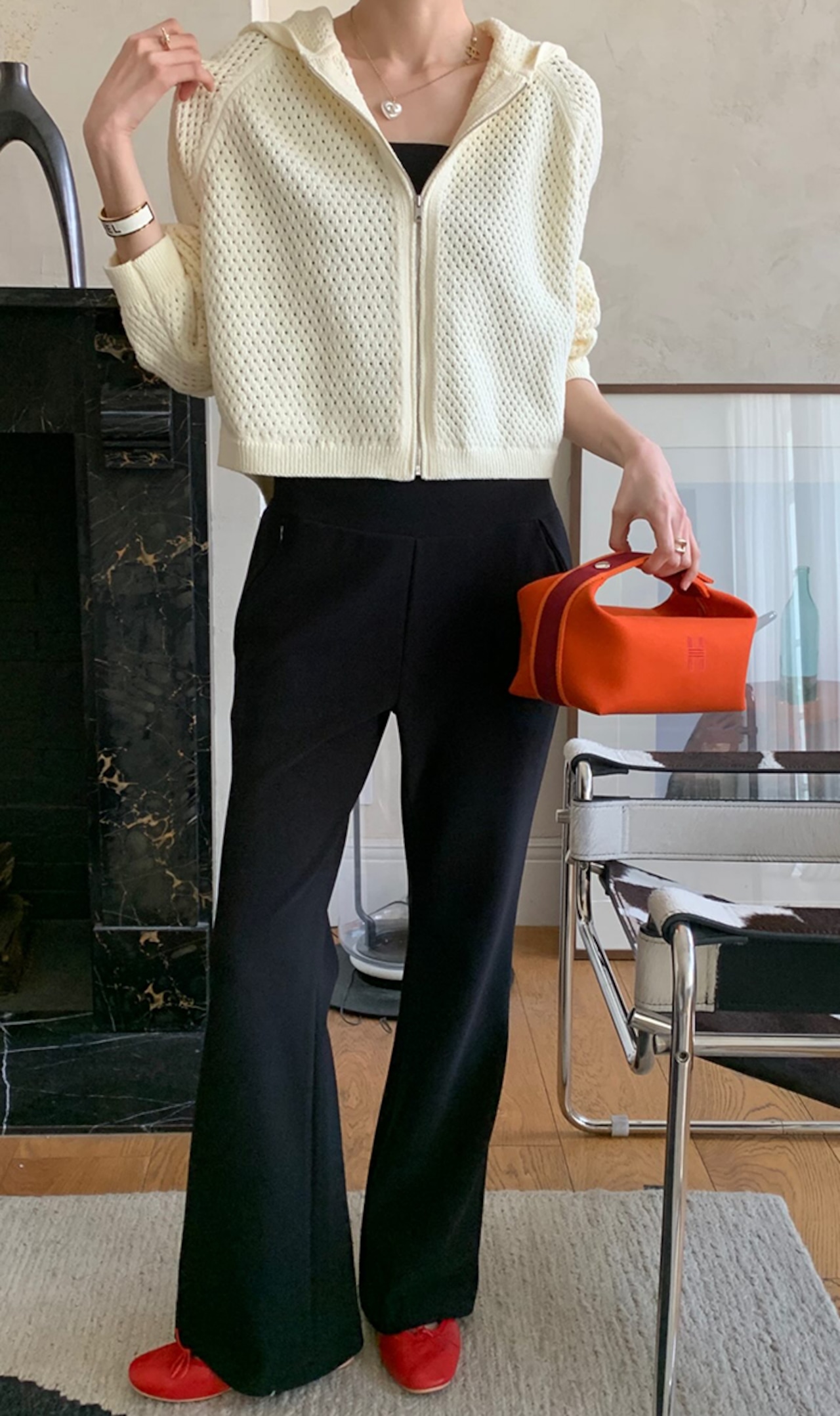 【新作5%OFF・3日間】Stretch Boots-cut Pants_onecolor