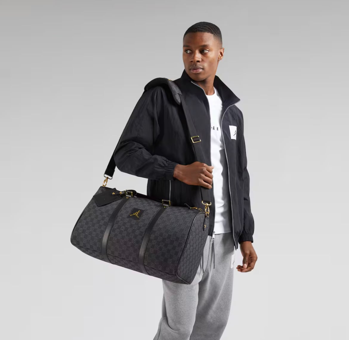 JORDAN BRAND MONOGRAM DUFFLE BAG BLACK | Pay ID