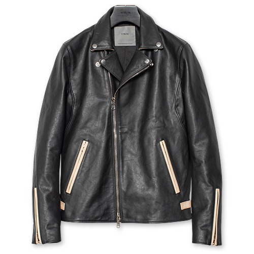 【予約商品】【STRUM　ストラム　RIDERS JACKET　ライダースジャケット】KAI 2/フルタンニンジャパンオイルステア/ダブルライダースジャケット【送料無料】【2027年2月頃のお届け予定】