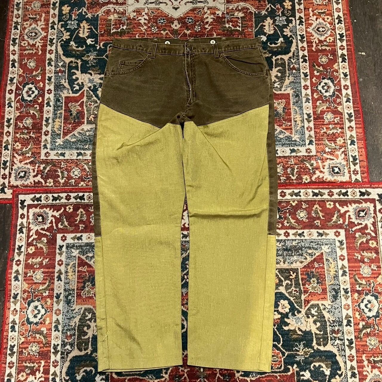 60s ノルウェー軍 実物 ダブルニー ワークパンツ 96cm XL ユーロ