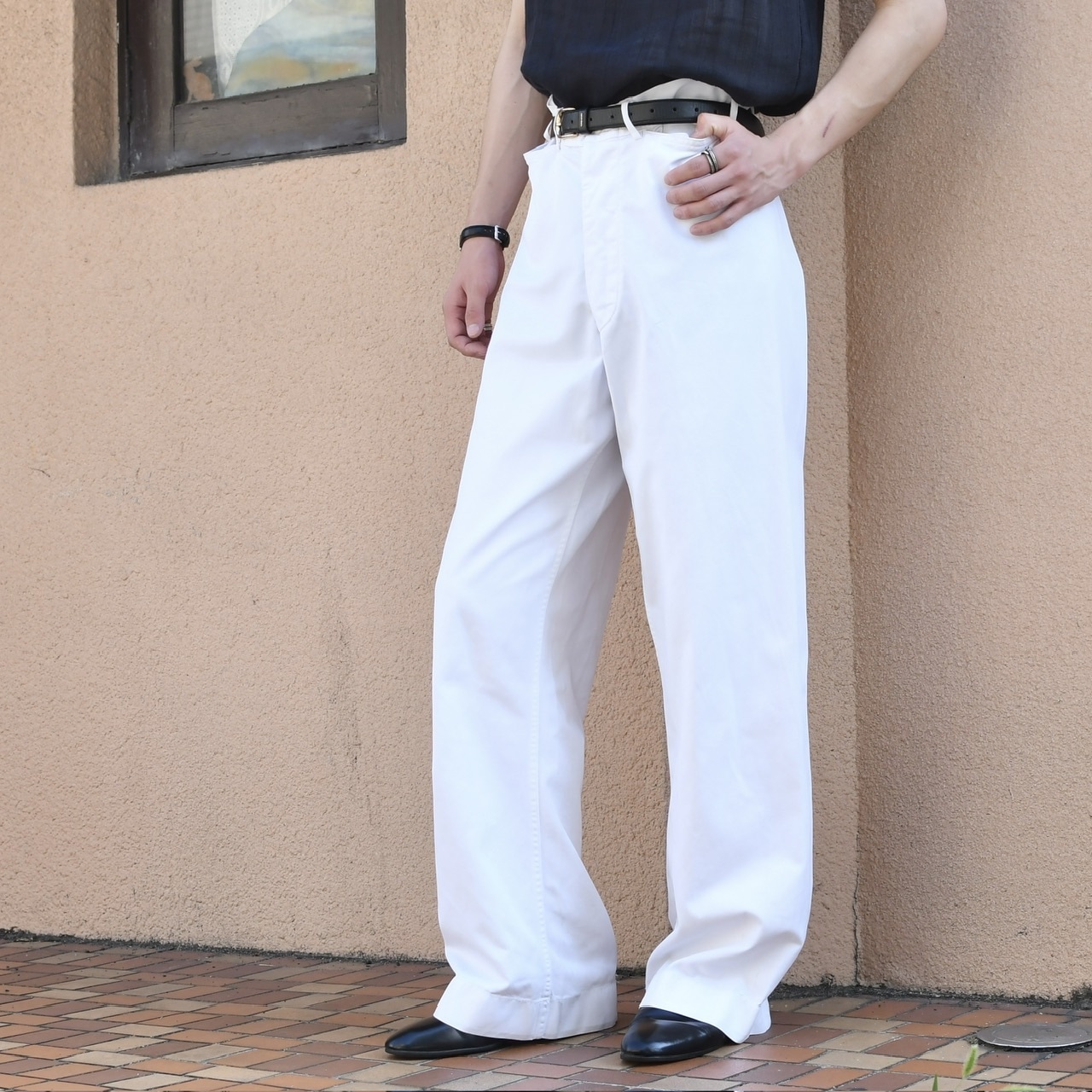40's usnavy cotton sailor pants