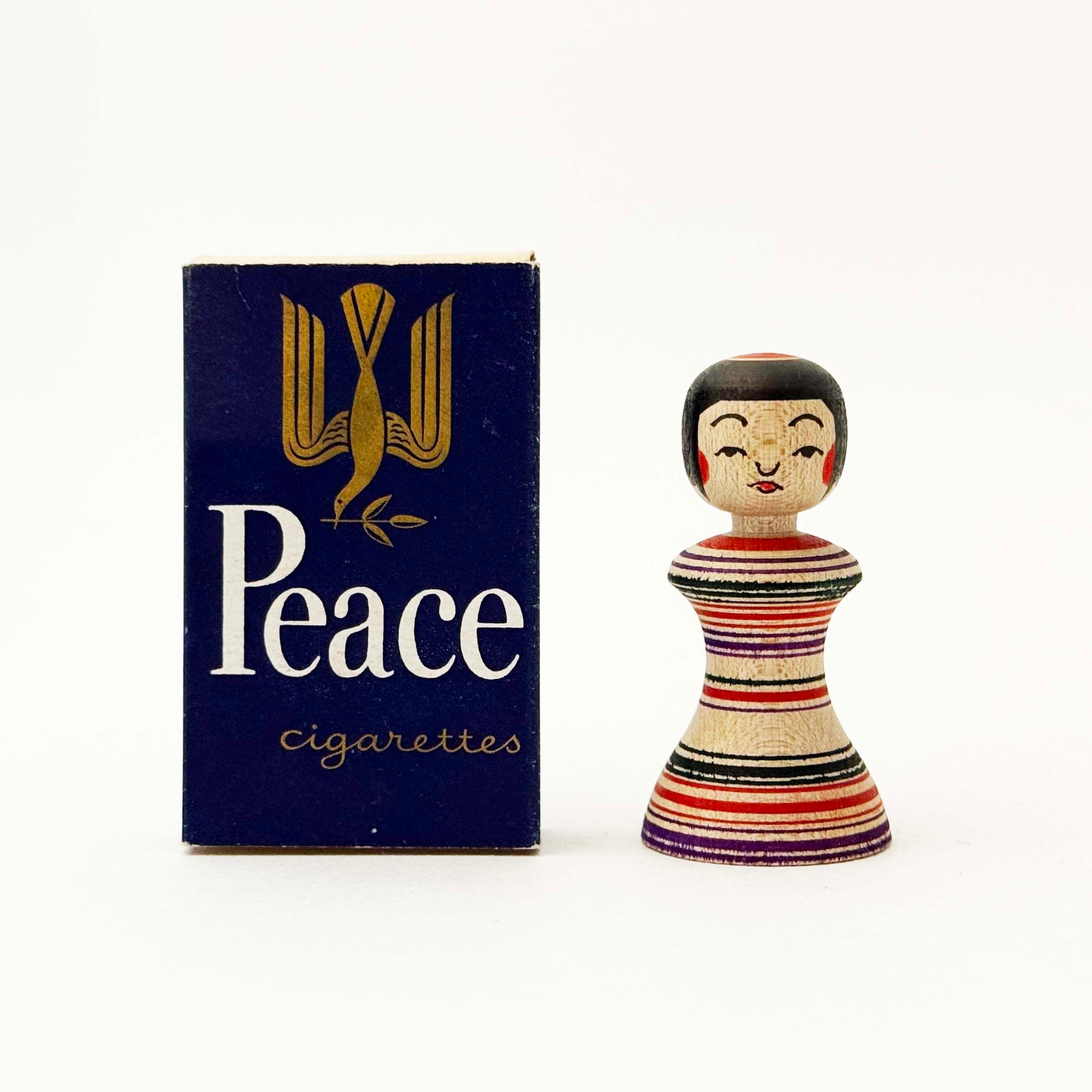 津軽系 / 北山真由美工人（糸巻きこけし 縞）