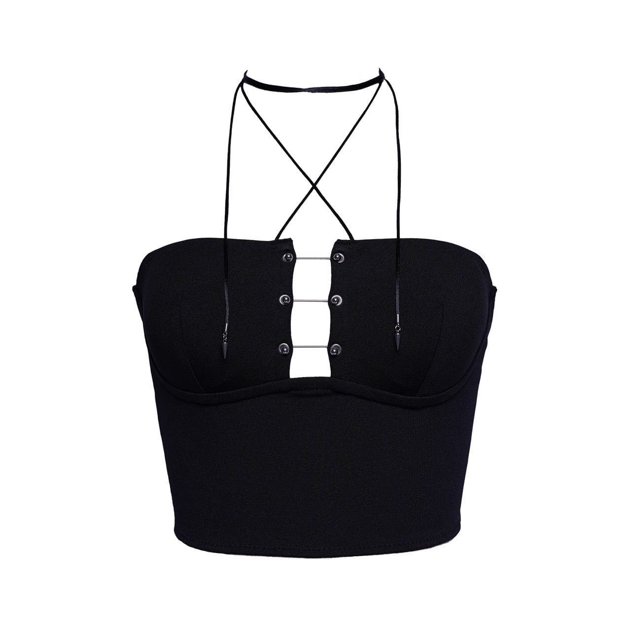ICON STRAP BRALETTE -black-