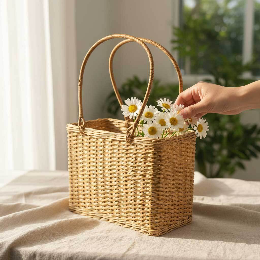 ebagos ナチュラルラタン かごバッグ ebagos ナチュラルラタン かごバッグ ebagos エバゴス ラタン