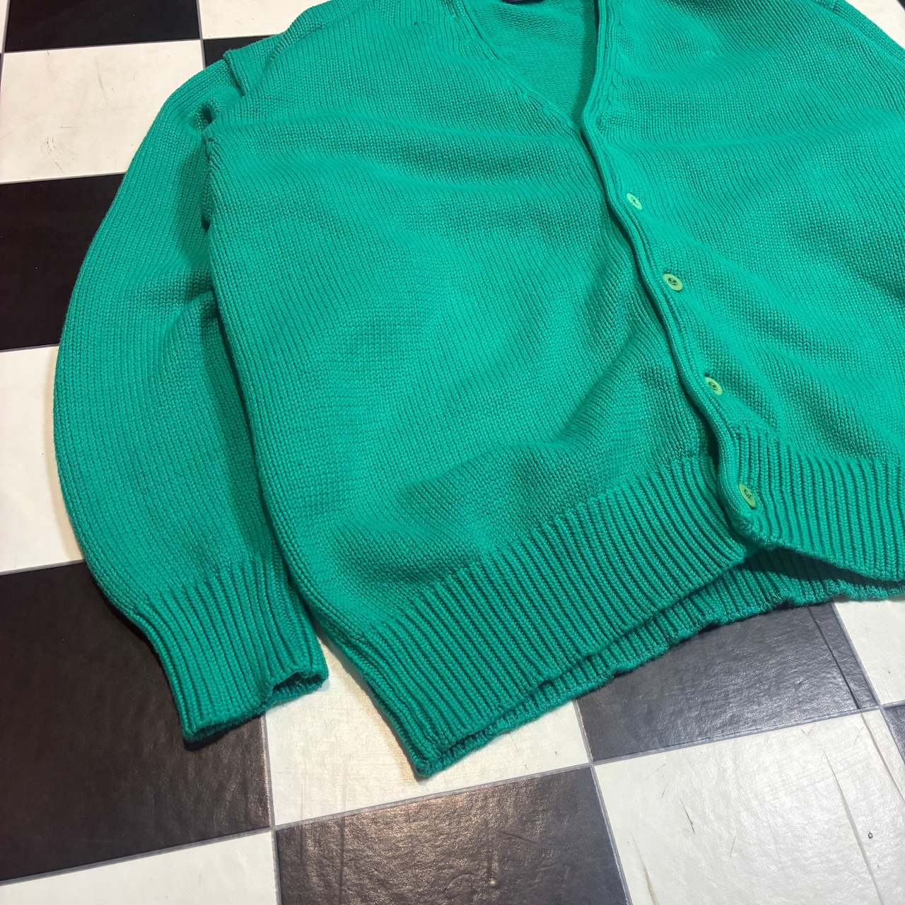 90s OLD GAP コットンカーディガン グリーン M