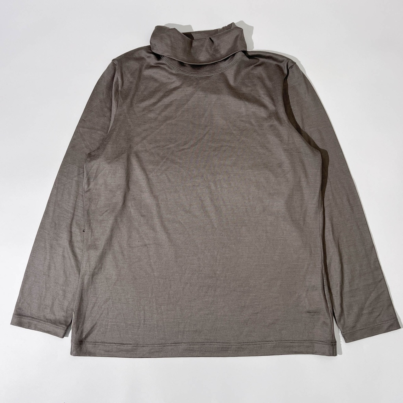 Mademoiselle NON NON マドモアゼルノンノン タートルネック 長袖 Tシャツ カットソー L/グレー系 レディース