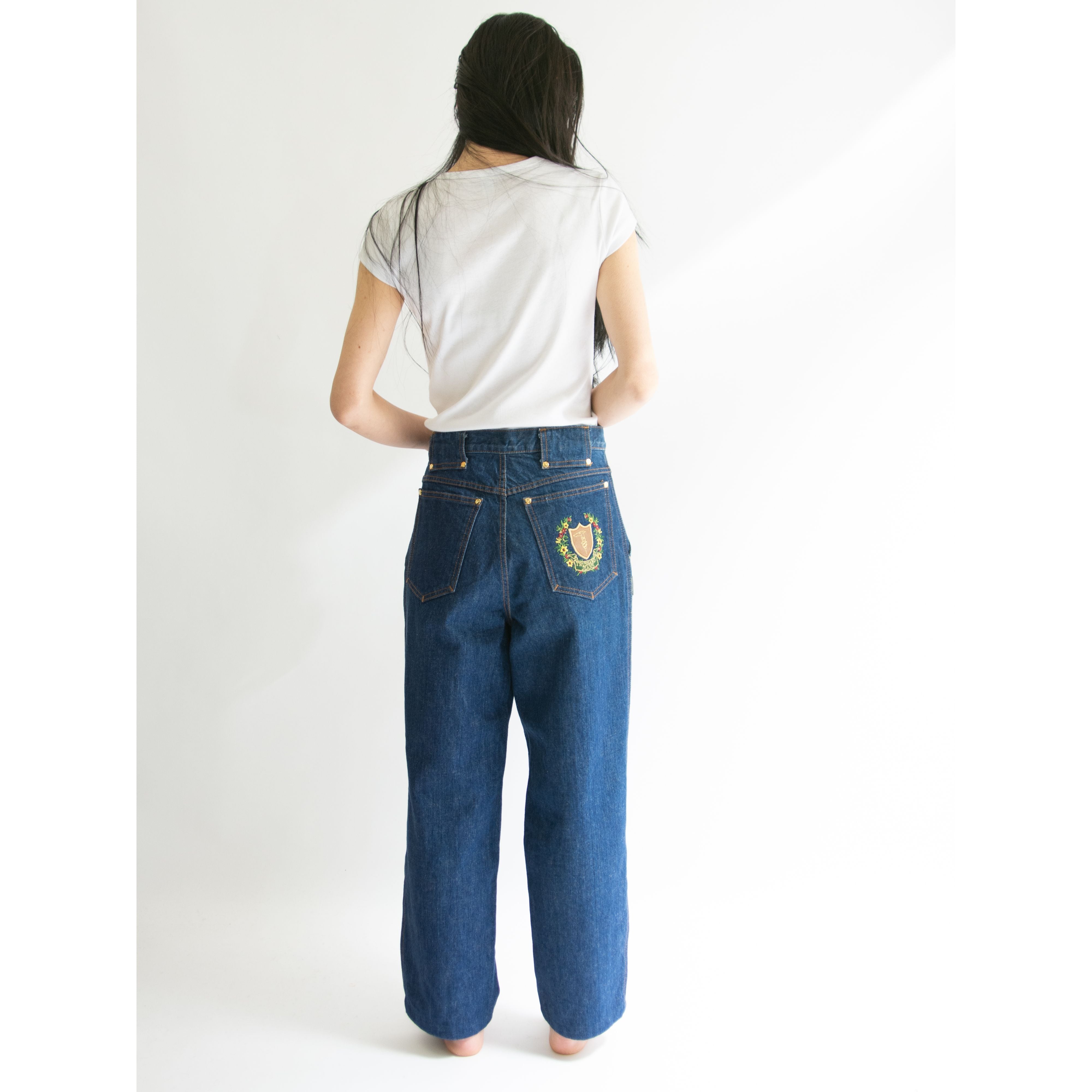 TRUSSARDI】80-90's Tapered Denim Pants（トラサルディ テーパード