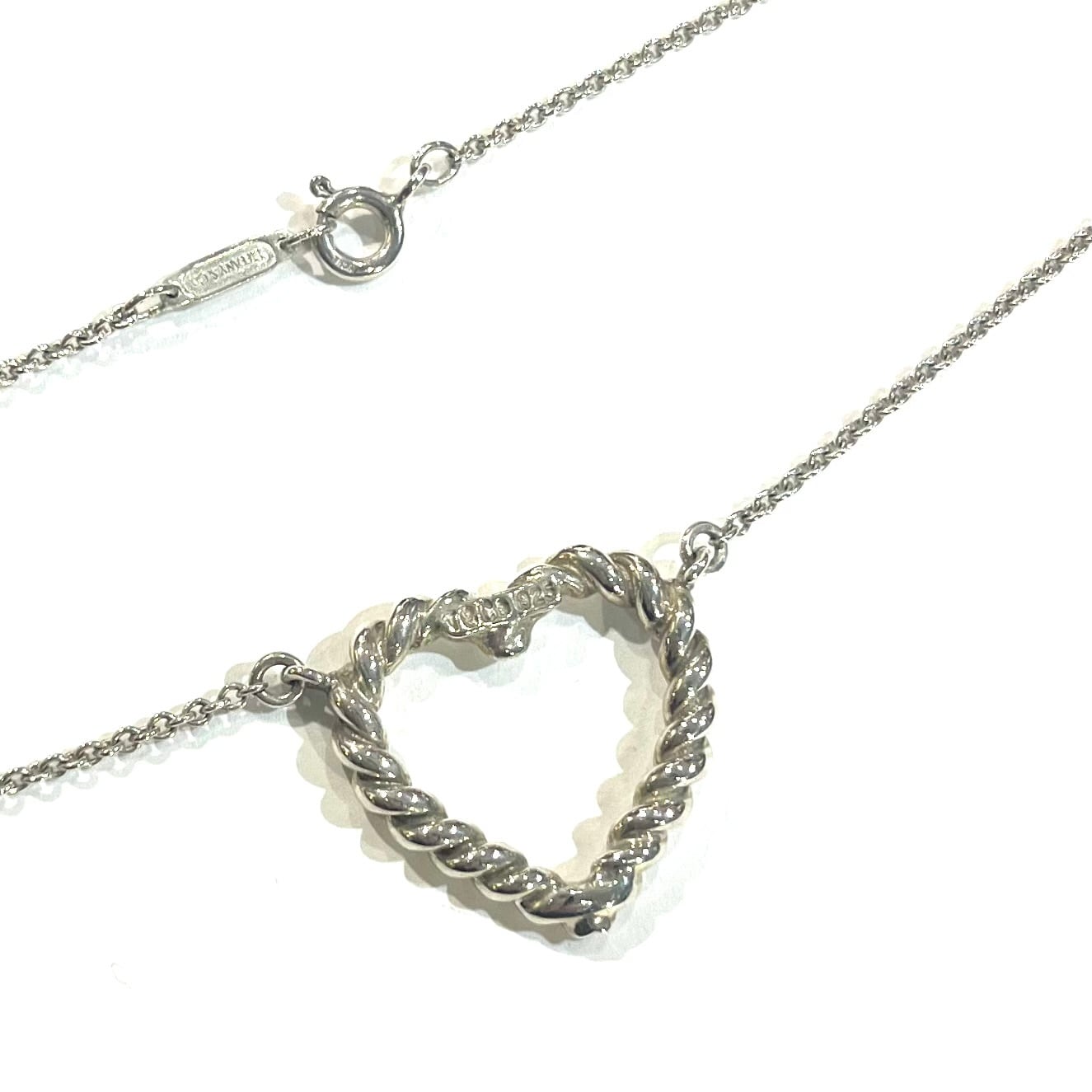 特集掲載【TIFFANY&CO.】2128ツイストハート ネックレス／シルバー925
