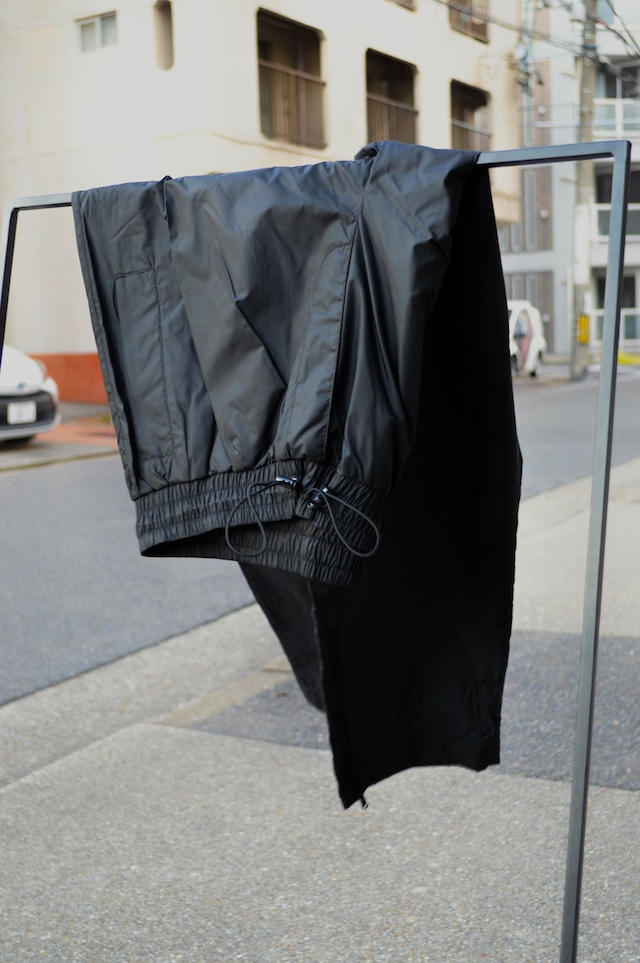 stanly stella nylon wide easy pants スタンレーステラ ナイロンパンツ BLACK