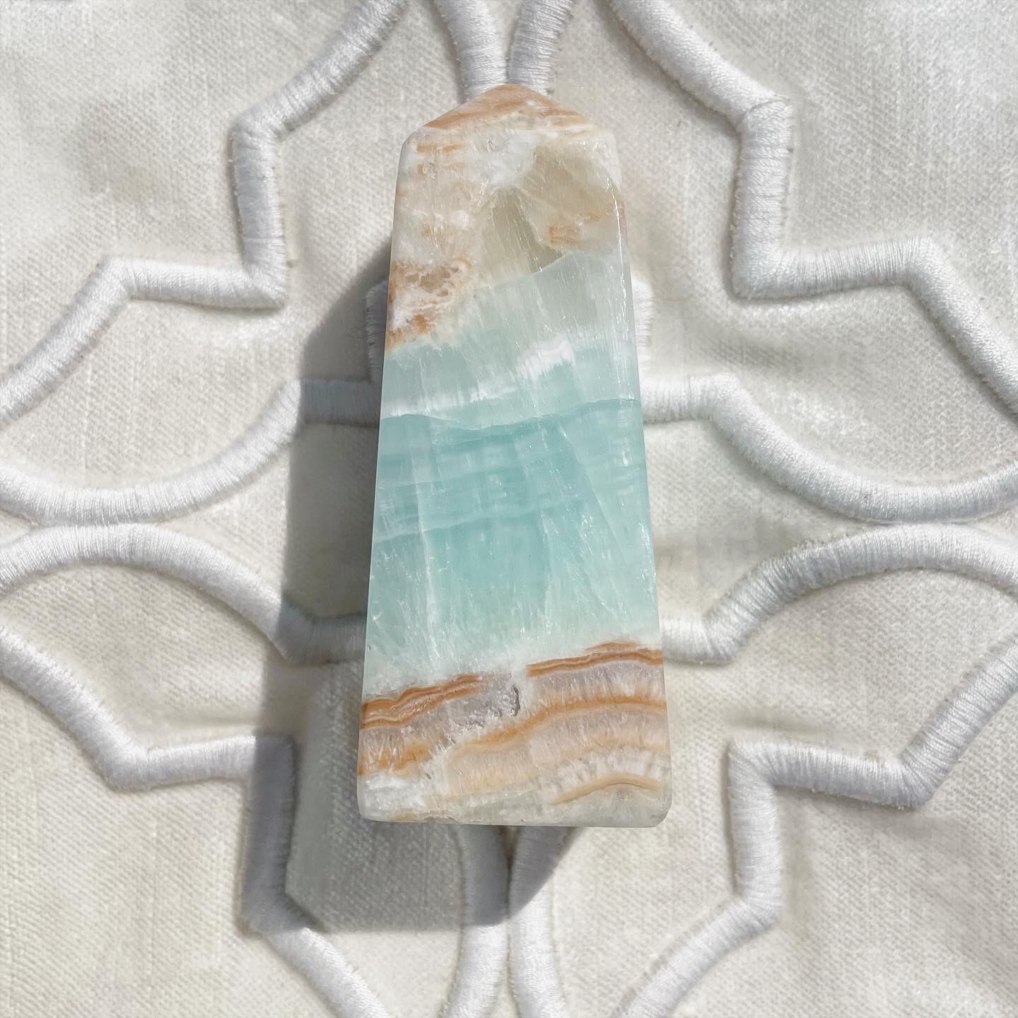 Caribbean Blue Calcite Point 3