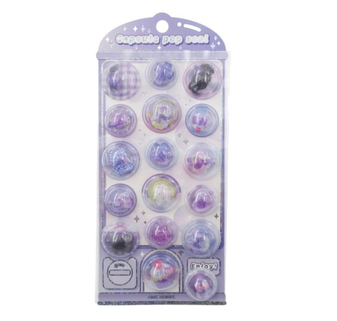 カプセルポップシール むらさきぽっぷ | candybox