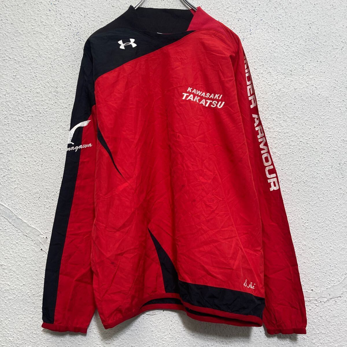 UNDER ARMOUR ジャケット アンダーアーマー S-M レッド ピステ