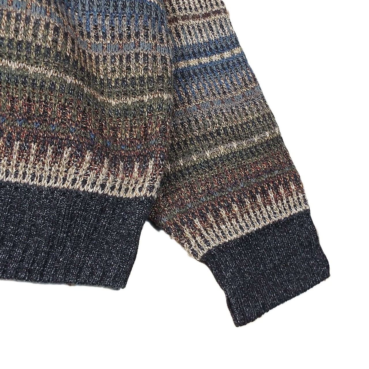 90年代テイストのおじコーデ】GEOFFREY BEENE CLASSOCS アクリル 総柄 