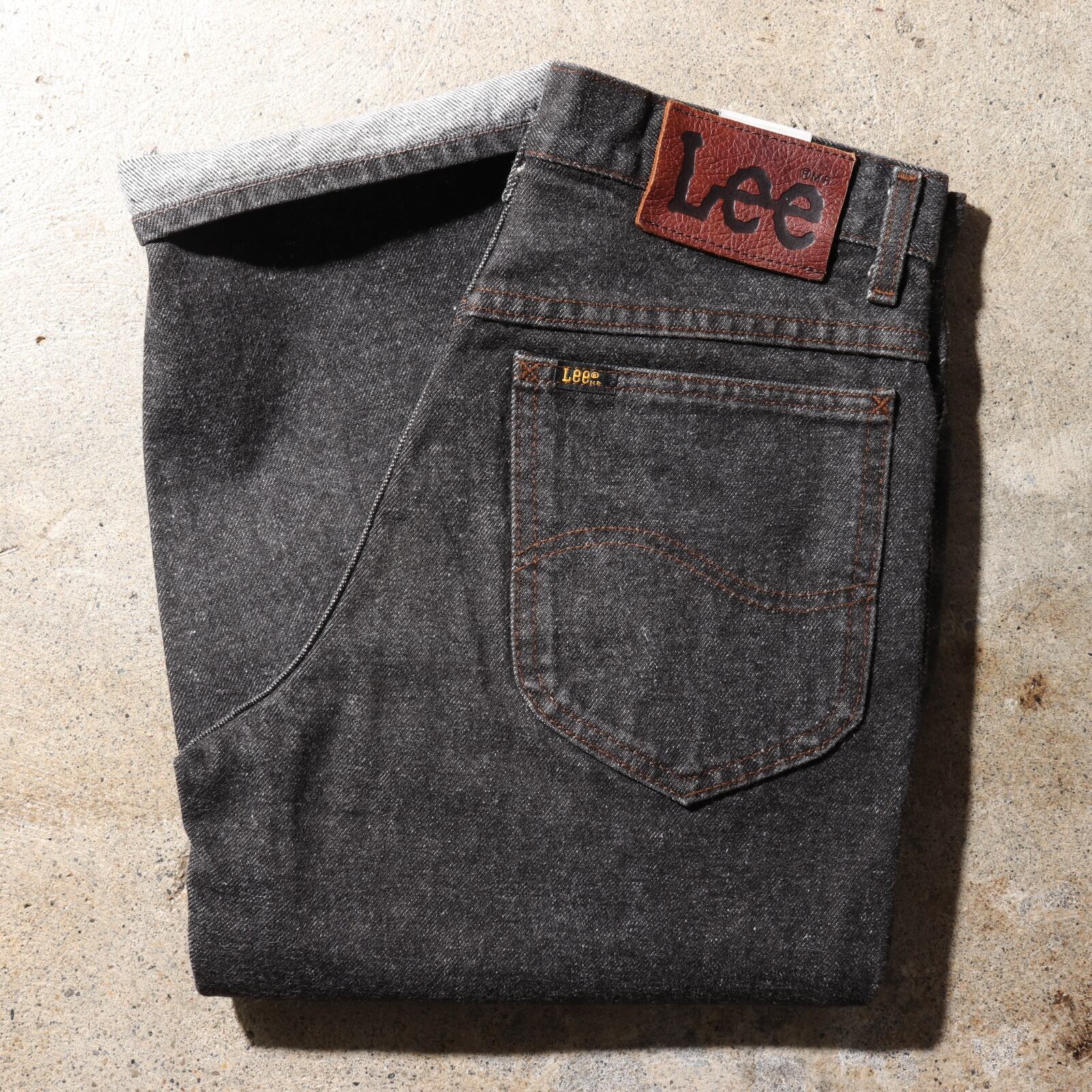 Mint Condition 29×33 Lee 201 先染め USA ブラックデニムパンツ 