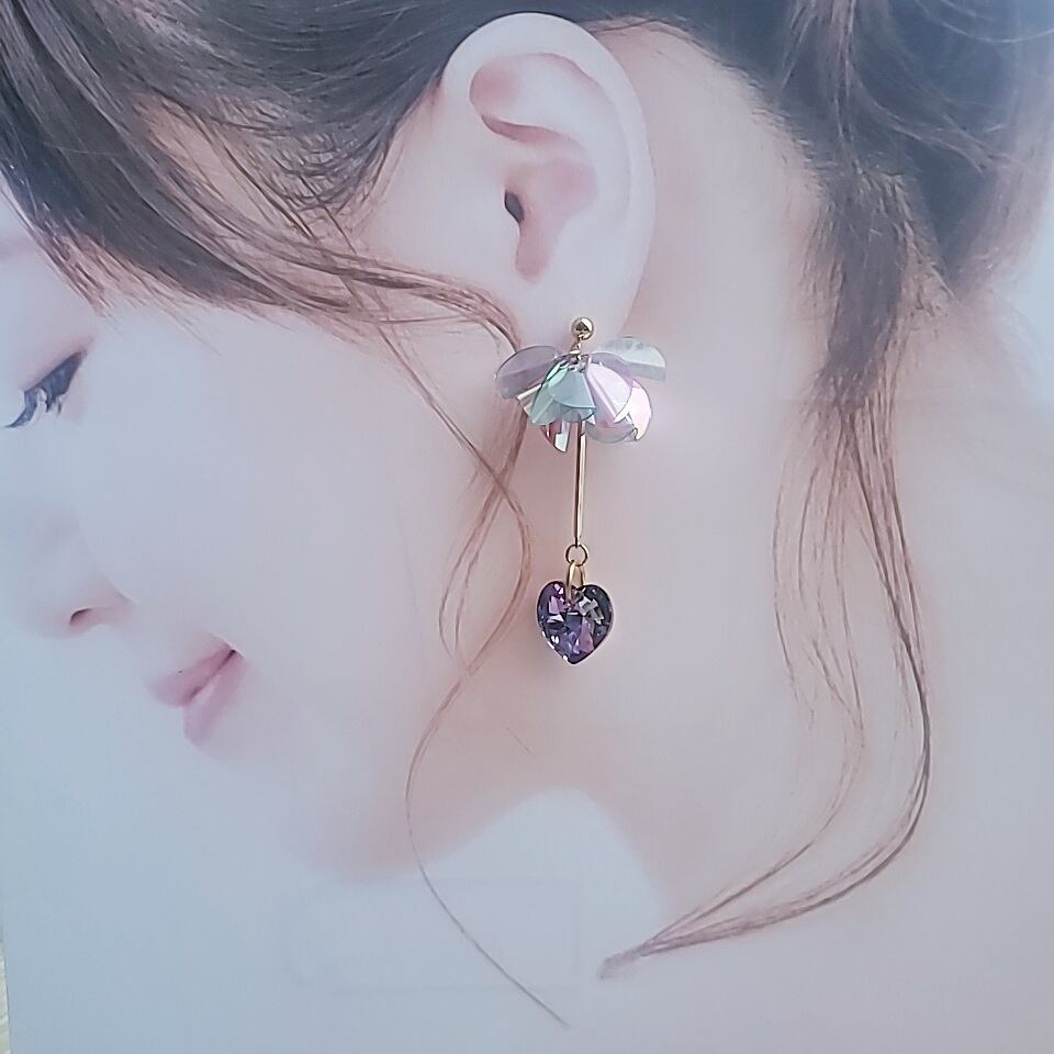 sequin#4 スパンコール 貴和クリスタル ピアスのみ | Pay ID sequin#4 スパンコール 貴和クリスタル ピアスのみ | Pay ID