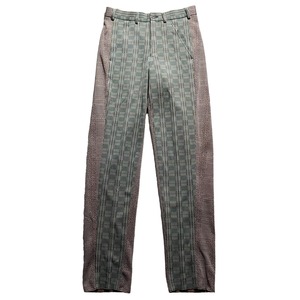 AD2001 COMME des GARCONS HOMME PLUS check pattern switching jacquard pants