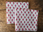 156ri049 Block Print Handkerchief b55
