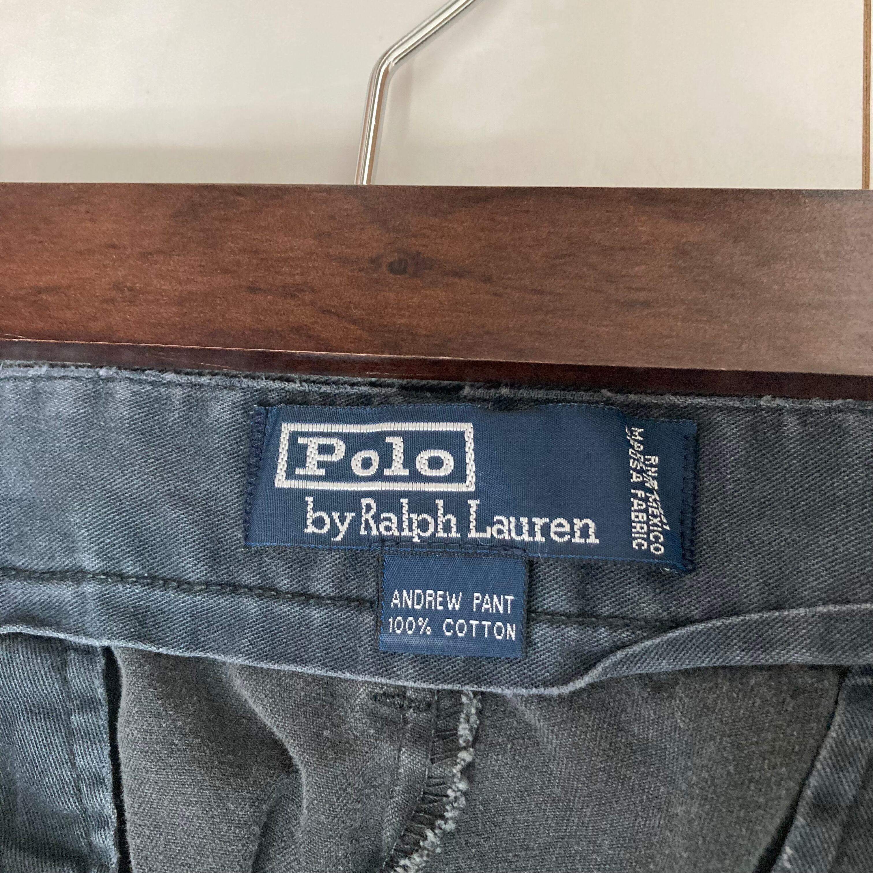 90's】【W31×L30】POLO by RALPH LAUREN ブラックデニムパンツ