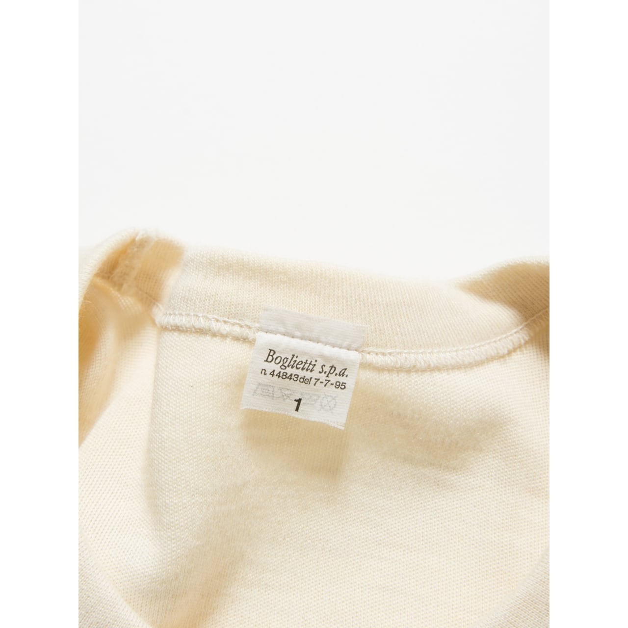 【Dead stock】90's Italian army wool jersey L/S size1（デッドストック イタリア軍 クルーネックウールジャージロングスリーブ サイズ1）2c