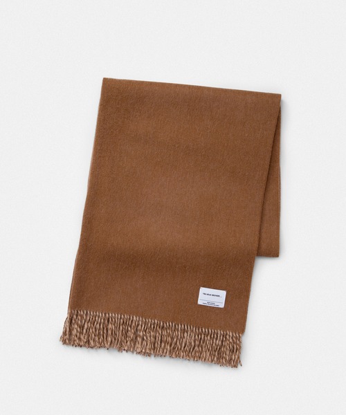 THE INOUE BROTHERS／Two-Colour Large Brushed Stole／Brown×Beige